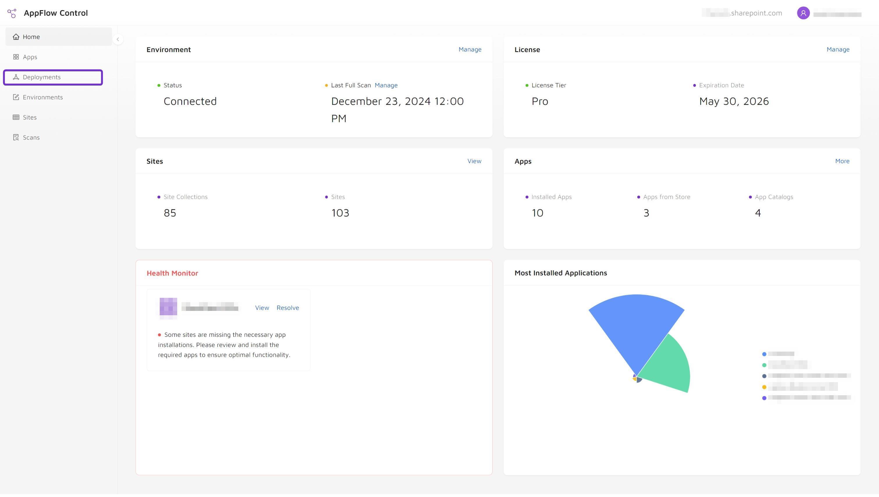 Navigate to Deployments